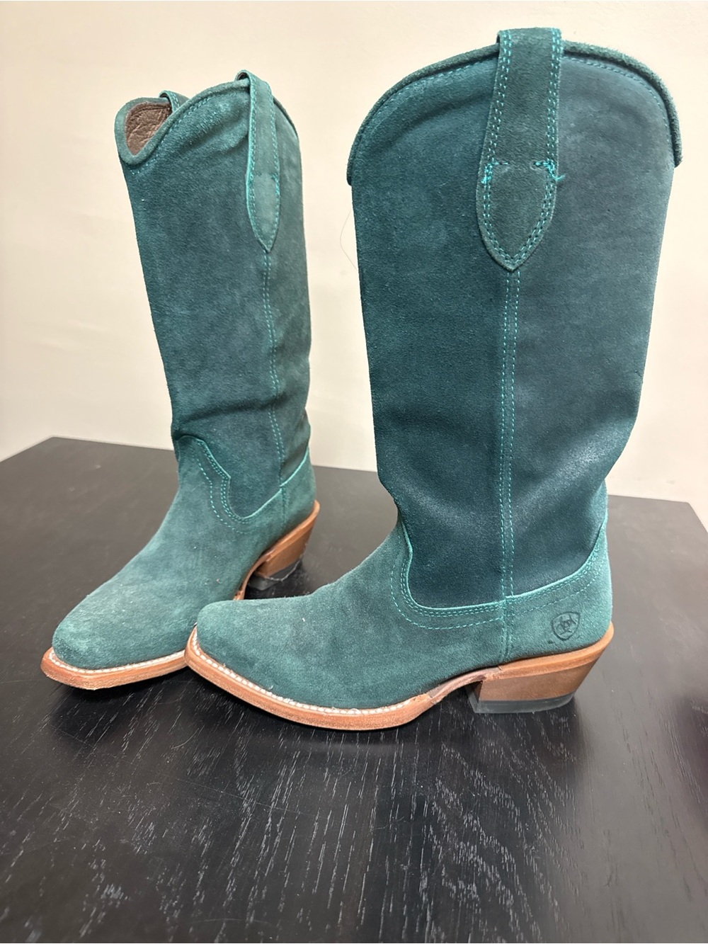 Teal Suede Ariat Memphis Boots